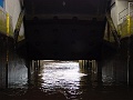 Fleetschleusentor fast geschlossen